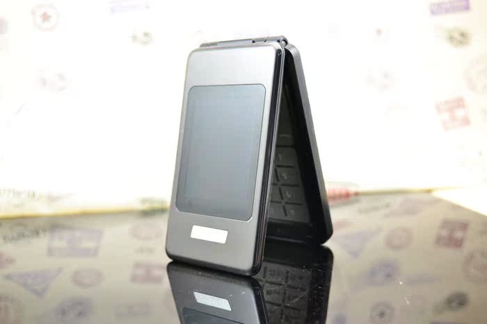 手机-X666 男士双屏大气翻盖商务手机 双卡 后