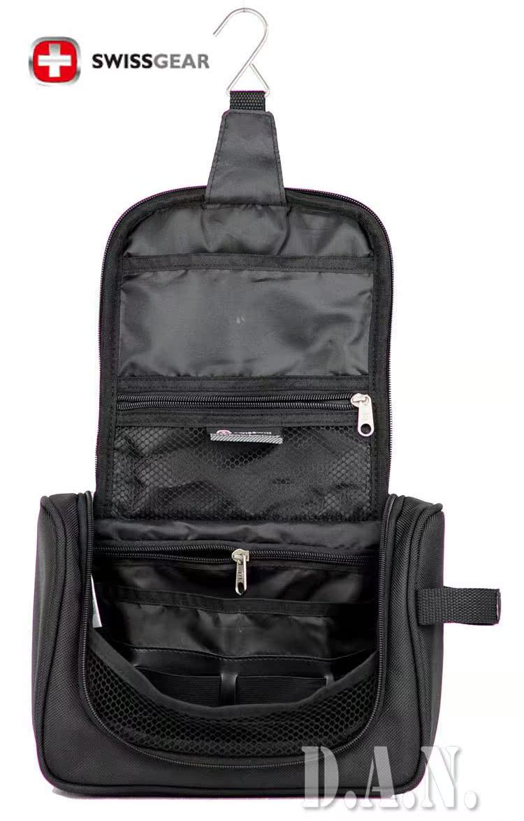 瑞士军刀 出差用黑色旅行化妆包\/红色洗漱包 正