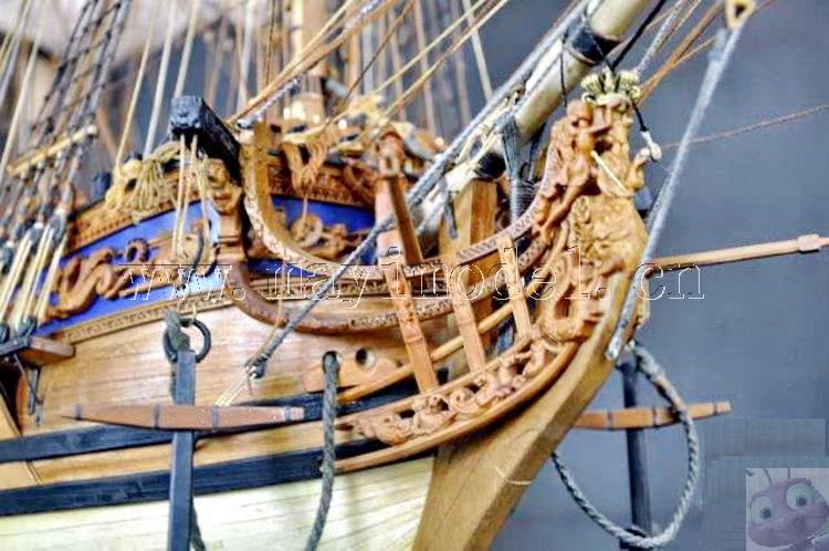 一条奢华的令人叹为观止的船，大航海时代雕塑的巅峰圣殿 大航海时代4 作者:MAYIMODEL 3597 