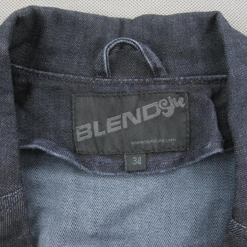 新款包邮 外贸原单 <em>女</em>牛仔<em>马甲面料</em>略厚深蓝色