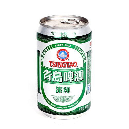 【青岛冰纯啤酒330ml*24罐限上海外环内满20