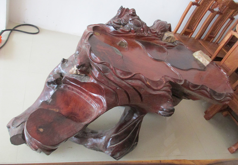 红木茶台\/草花梨树根茶台\/茶盘\/根雕茶台-根雕