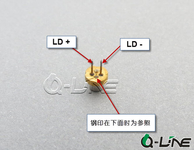 ndv4542 405nm 200mw蓝紫光激光二极管to38封装 拆机