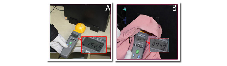 爱家防辐射服 检测方法_仪器检测法-3