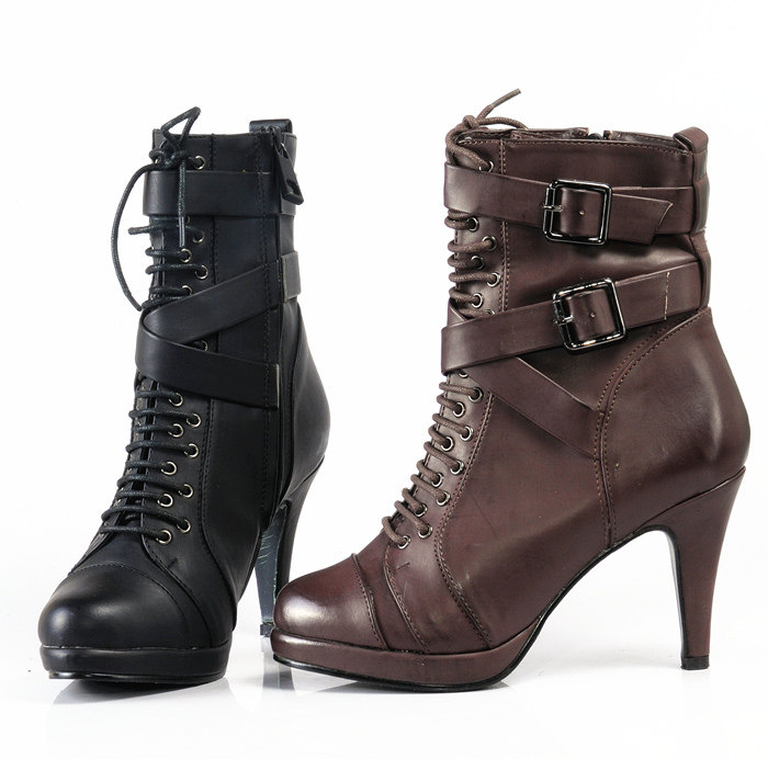 <em>天猫 淘宝商城</em>欧美外贸<em>女靴</em>韩版中筒靴个性马