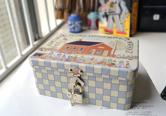 TZJ Dilute tiecheng metal box-with lock big metal boxes/gifts/House series