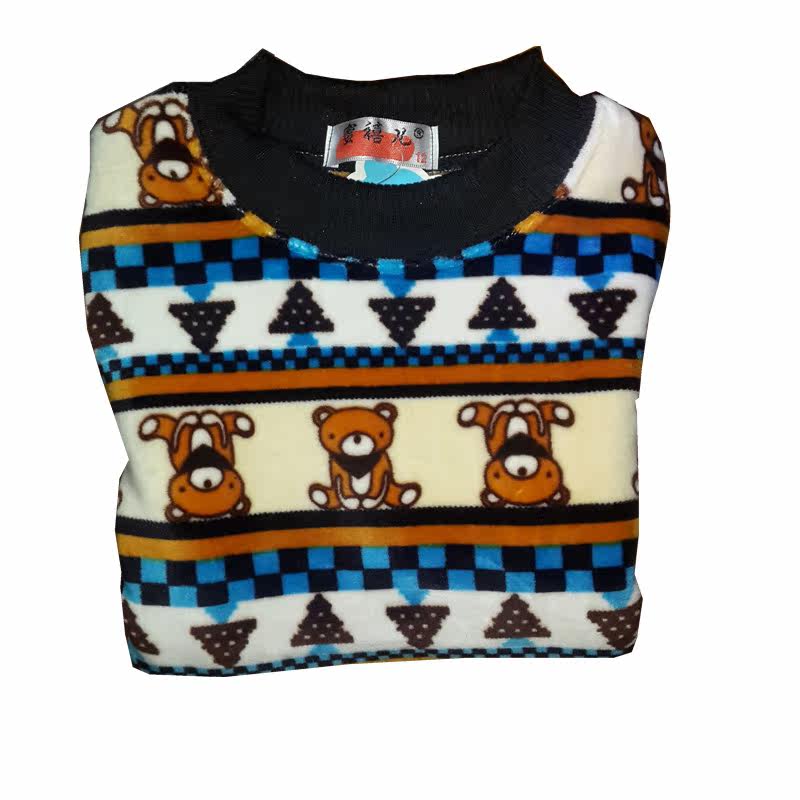 秋冬款儿童宝宝加厚<em>双面绒毛衣</em>男童小童婴儿加