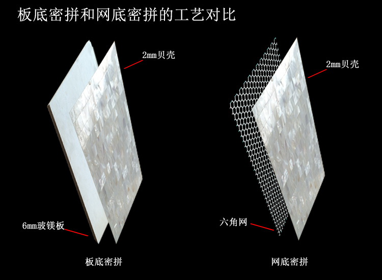  板底密拼和网底密拼工艺对比