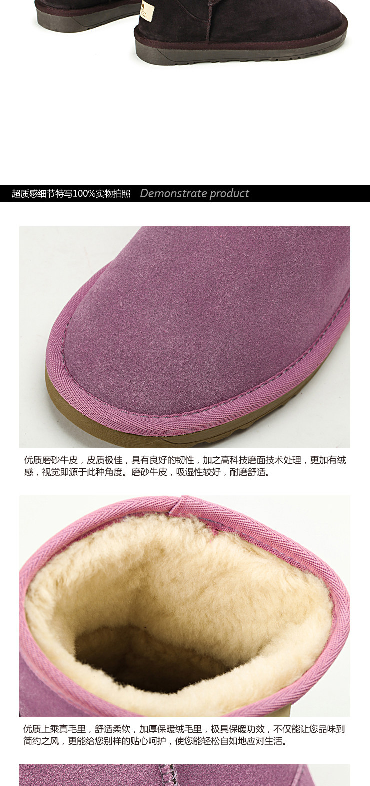 Camel Camel outside the user's snow boots winter fashion boots women boots