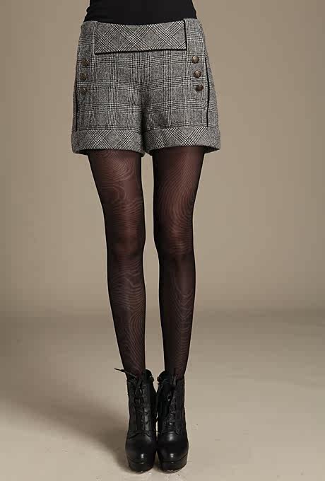 PSALTER<em>诗篇</em>专柜正品 英伦风 秋冬羊毛<em>短裤</em>