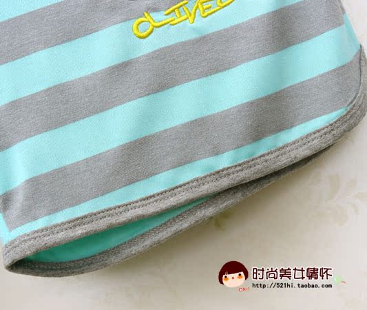 Пижама Comfortable pajamas home service 2013 Модифицированное вискозное волокно В полоску Свитер Для отдыха дома Девушки Пижама Comfortable pajamas home service 2013 Комплект из двух предметов В полоску Свитер Шорты Девушки Для отдыха дома На завязках Короткий рукав Вышивка Модифицированное вискозное волокно Другие материалы Тонкая модель О-вырез Лето