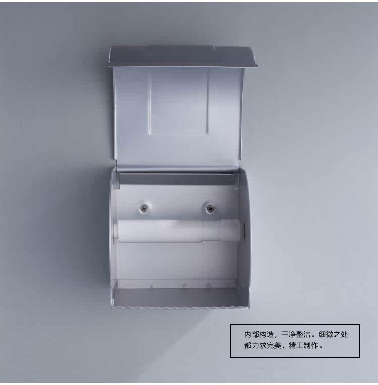Thickening of bathroom space aluminium waterproof toilet paper toilet paper holder paper towel box of tissues stand 1605 with rollers