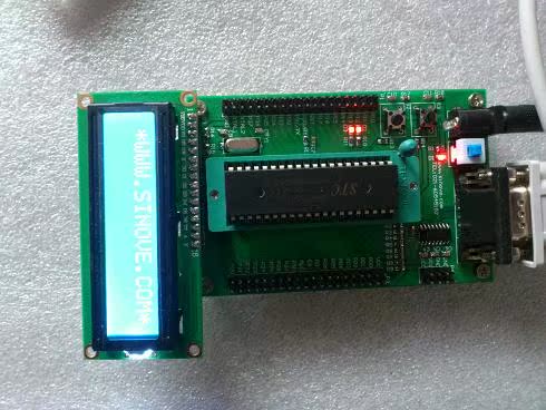 STC89C52单片机最小系统带1602液晶\/带LED