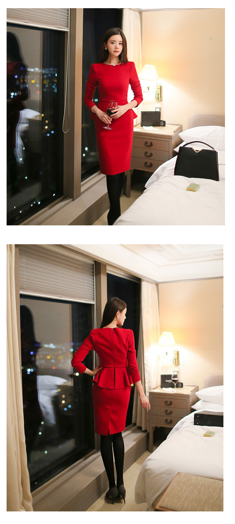Gibez 197# Dili long-sleeved elegant card forming the gift of the Sau San skirts services Korean married red dress female black M picture, prices, brand platters! The elections are supplied in the national character of distribution, so action, buy now enjoy more preferential! As soon as possible.