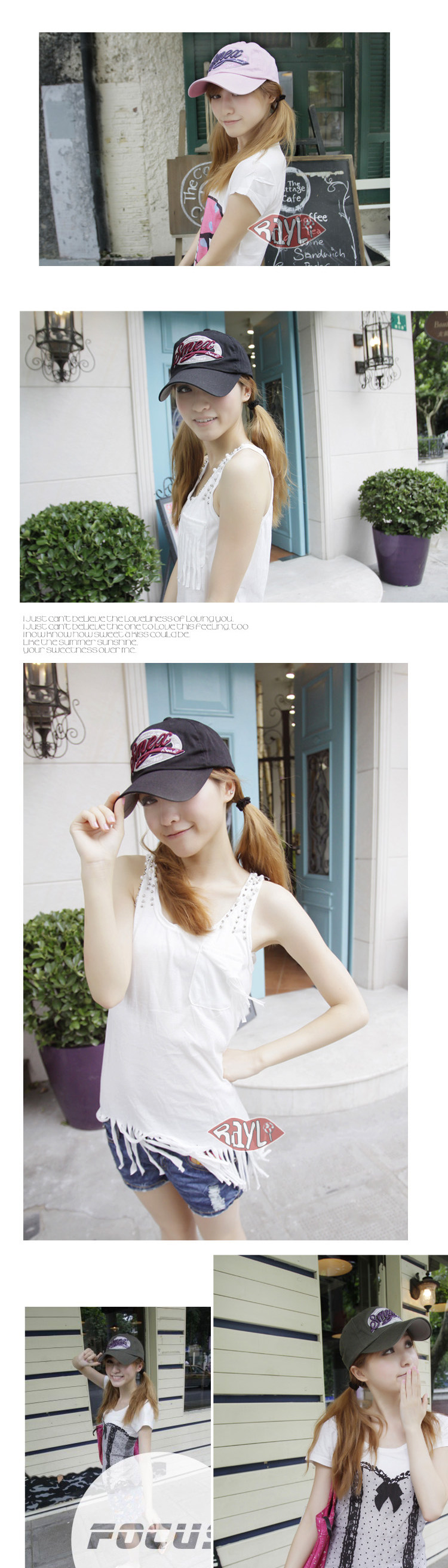 RAYLI fashion baseball cap influx of Korean men and women hot SMEX personality letter Cap K1100