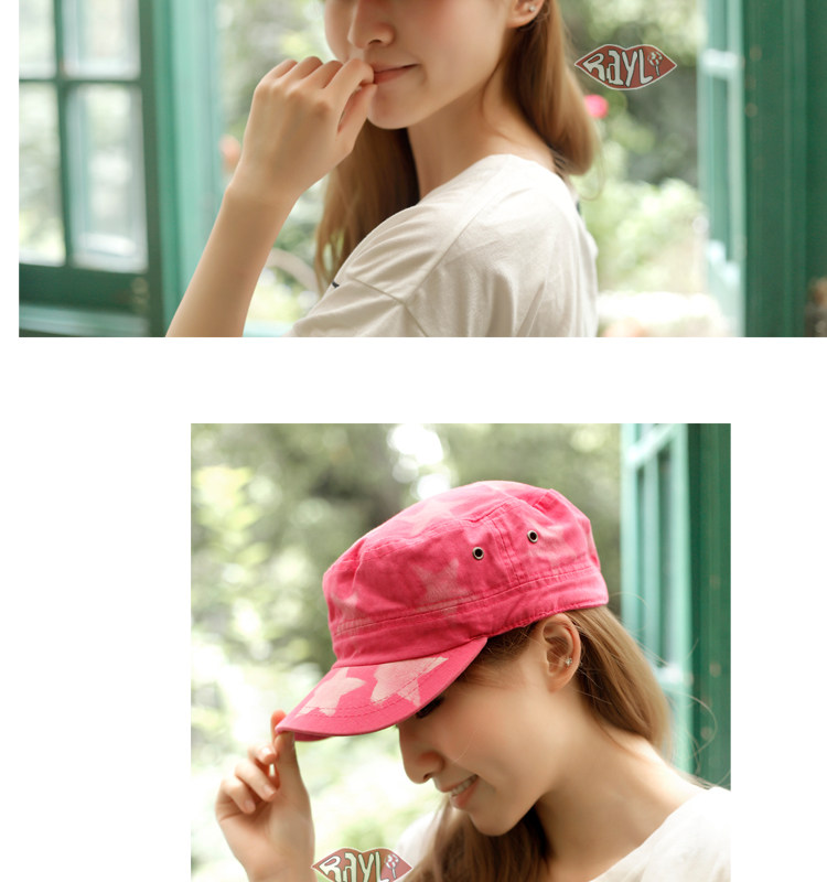 flat-topped hat leisure Korean men and ladies hats Hat Cap short eaves K1029