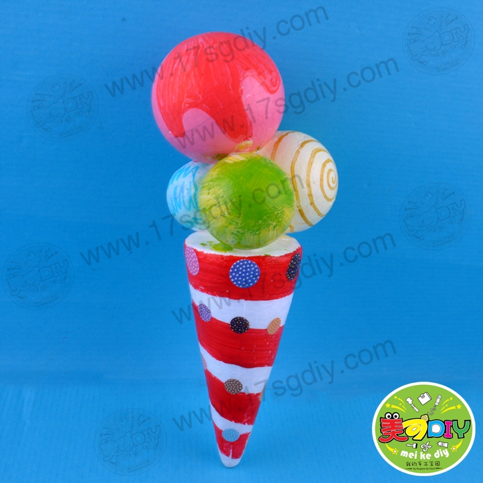 好吃的冰淇淋 幼儿园手工材料批发 儿童礼物 手工diy制作
