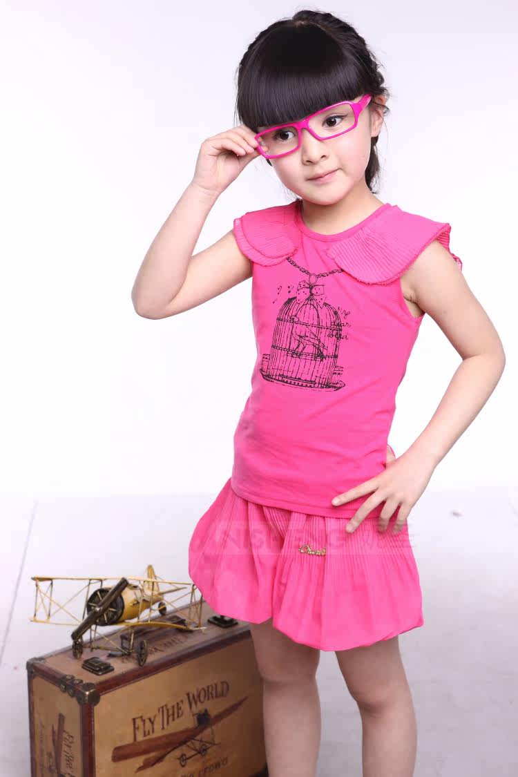 妮圣<em>女童套装夏</em>款2012韩版新款女童装 儿童中