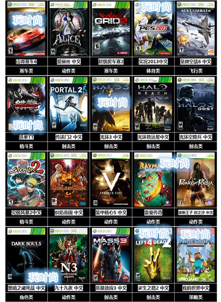 【北京玩时尚电玩XBOX-360游戏目录大全】-