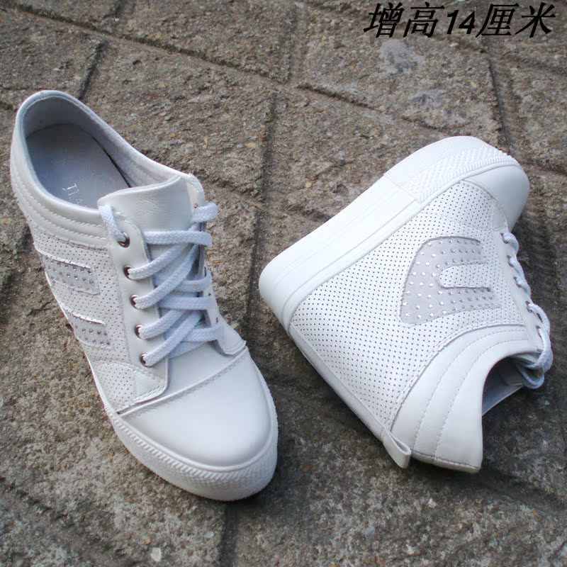 坚城独家品牌亮丽水钻 正品内增高休闲鞋 女鞋