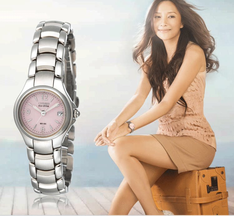 <em>西铁城</em>女士<em>手表</em> <em>光动能</em> EW1170-51X <em>女</em>表 正品