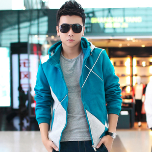 <em>美特斯邦威</em>秋冬款<em>男装</em>学生连帽修身加绒卫衣男