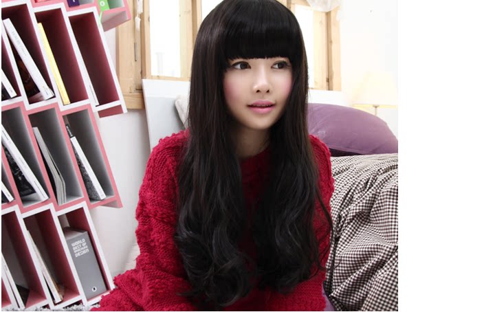 <em>长脸</em>男生<em>适合的发型</em>假发<em>女</em>长发长卷蓬松修脸长