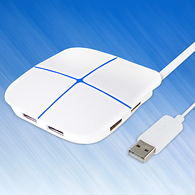 新盟 usb分线器 usb3.0 hub集线器多接口 otg万能读卡器 高速