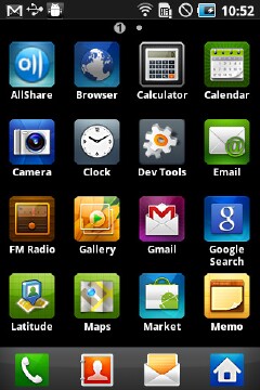 智能简约系Android 2.2 三星s5830评测