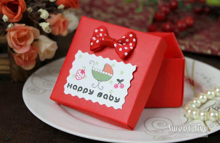 Sweetlive meet individual happiness candies box happiness candies bag red creative happiness candies packaged European-style candy boxes