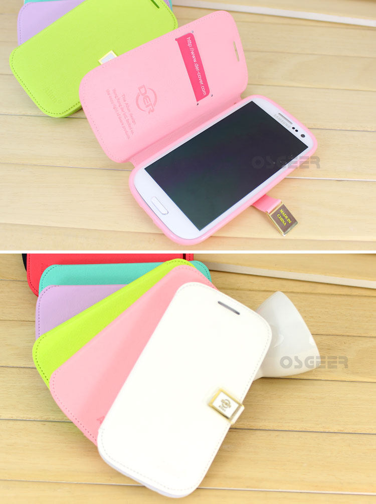 Leather case moblie phone for Samsung  i9300
