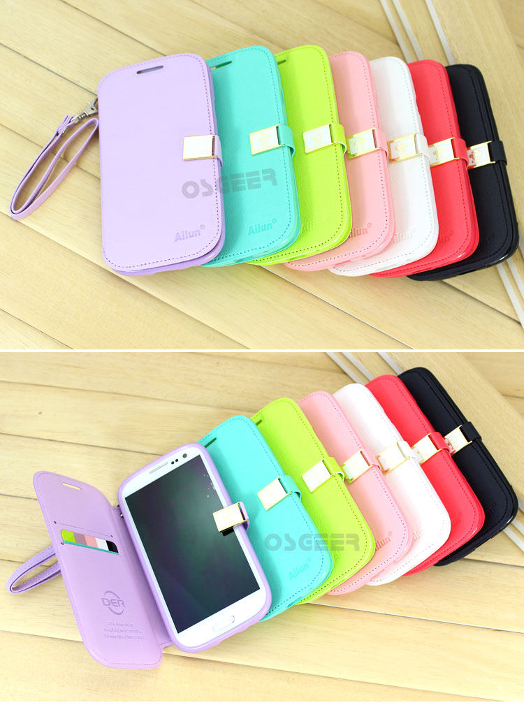 Leather case moblie phone for Samsung  i9300