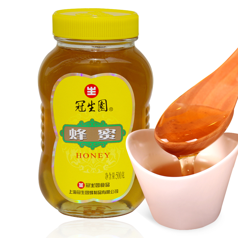 冠生园蜂蜜500g/瓶 纯天然正品 品种蜜 蜂制品充饮品参考价$29.