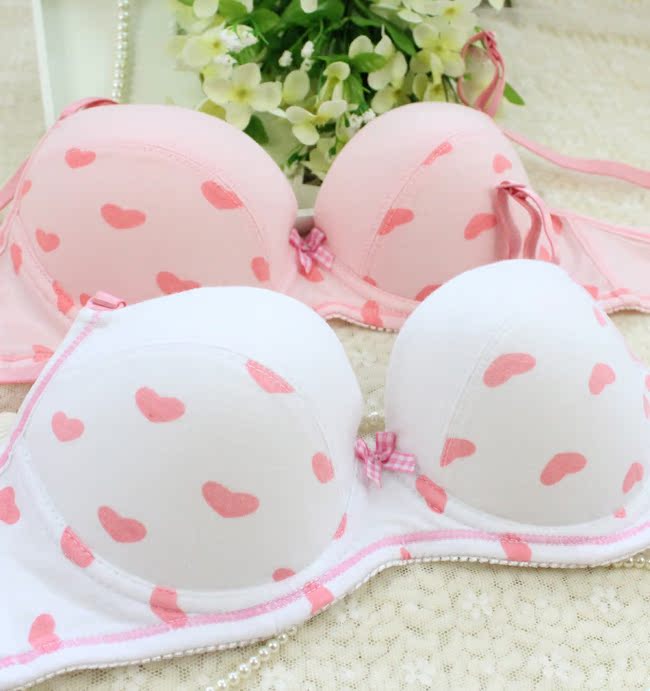 新品日系少女<em>文胸</em>内衣<em>纯棉薄</em>款<em>胸罩</em>青春期女孩