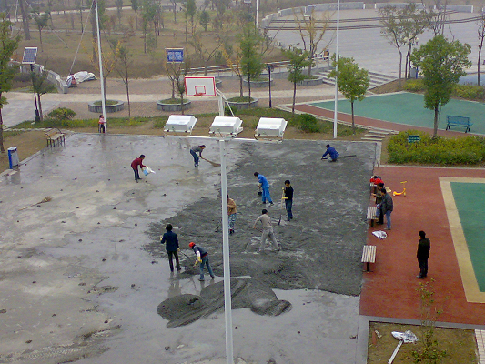 【塑胶篮球场 硅PU篮球场 排球 羽毛球场 网球