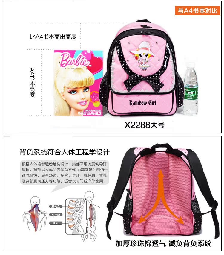 Детский чемодан на колесиках Rainbow Girl x2388l Детский чемодан на колесиках Rainbow Girl x2388l