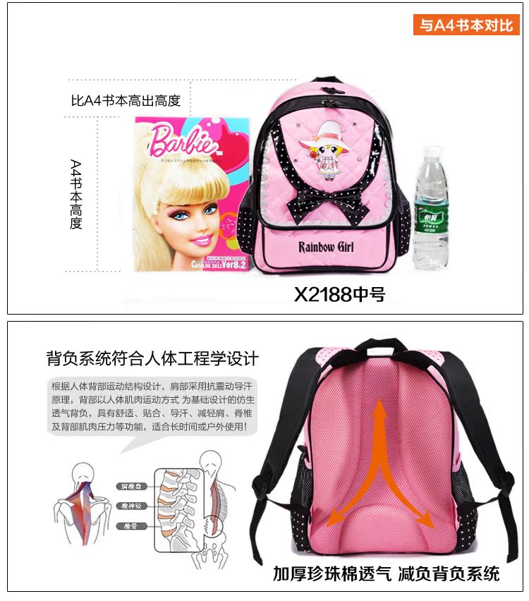 Детский чемодан на колесиках Rainbow Girl x2388l Детский чемодан на колесиках Rainbow Girl x2388l