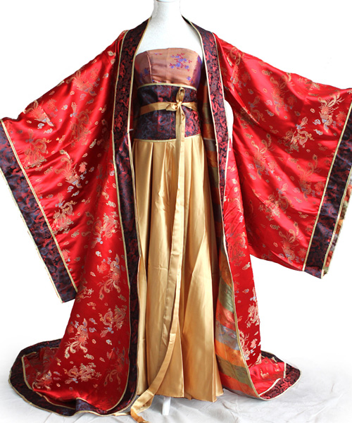 千魅唐朝反串贵妃服装 古装 演出服 长拖尾盛世