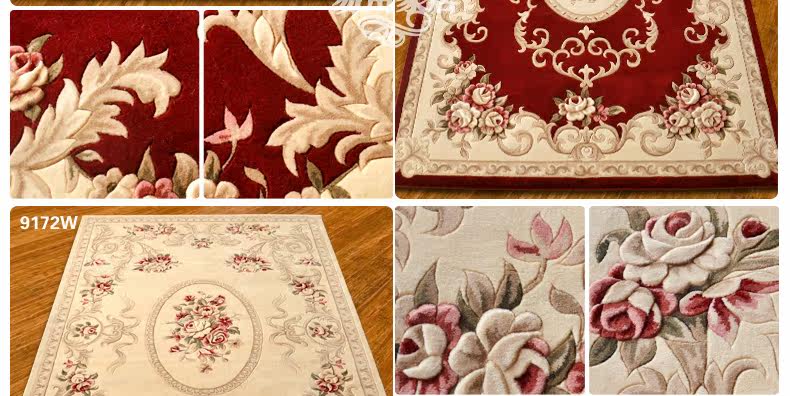 ковер 东升新西兰羊毛地毯欧式客厅茶几垫卧室床边满铺毯加密加大加厚款 Dongsheng XM/004