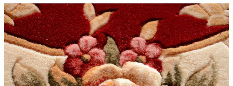 ковер 东升新西兰羊毛地毯欧式客厅茶几垫卧室床边满铺毯加密加大加厚款 Dongsheng XM/004