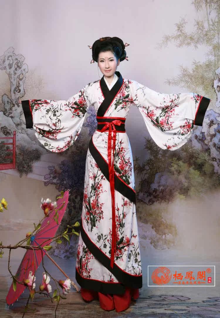 【栖凤阁】<em>汉服女款</em>/古装/唐装:曲裾深衣_网上