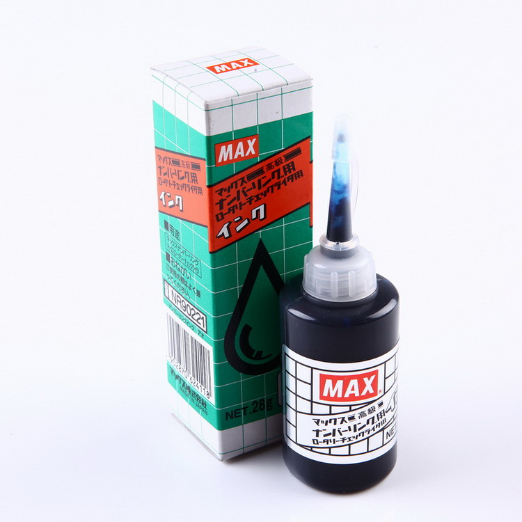 印章用品-日本MAX自动号码机补充印油28g\/IN