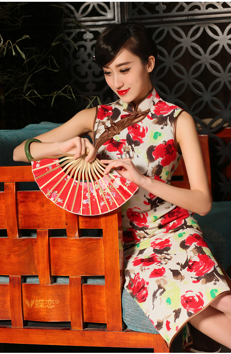 Butterfly Lovers 2015 spring and summer with new, improved stylish long cheongsam dress daily retro cotton the cheongsam 54,229 rose XXL pictures, price, brand platters! Elections are good character, the national distribution, so why buy now enjoy more preferential! Health
