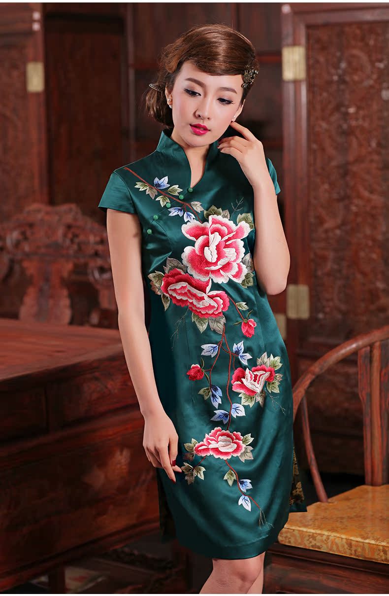 The Butterfly Lovers 2015 Summer new daily leisure qipao ethnic embroidery heavyweight Silk Cheongsam 49127 figure M picture, prices, brand platters! The elections are supplied in the national character of distribution, so action, buy now enjoy more preferential! As soon as possible.