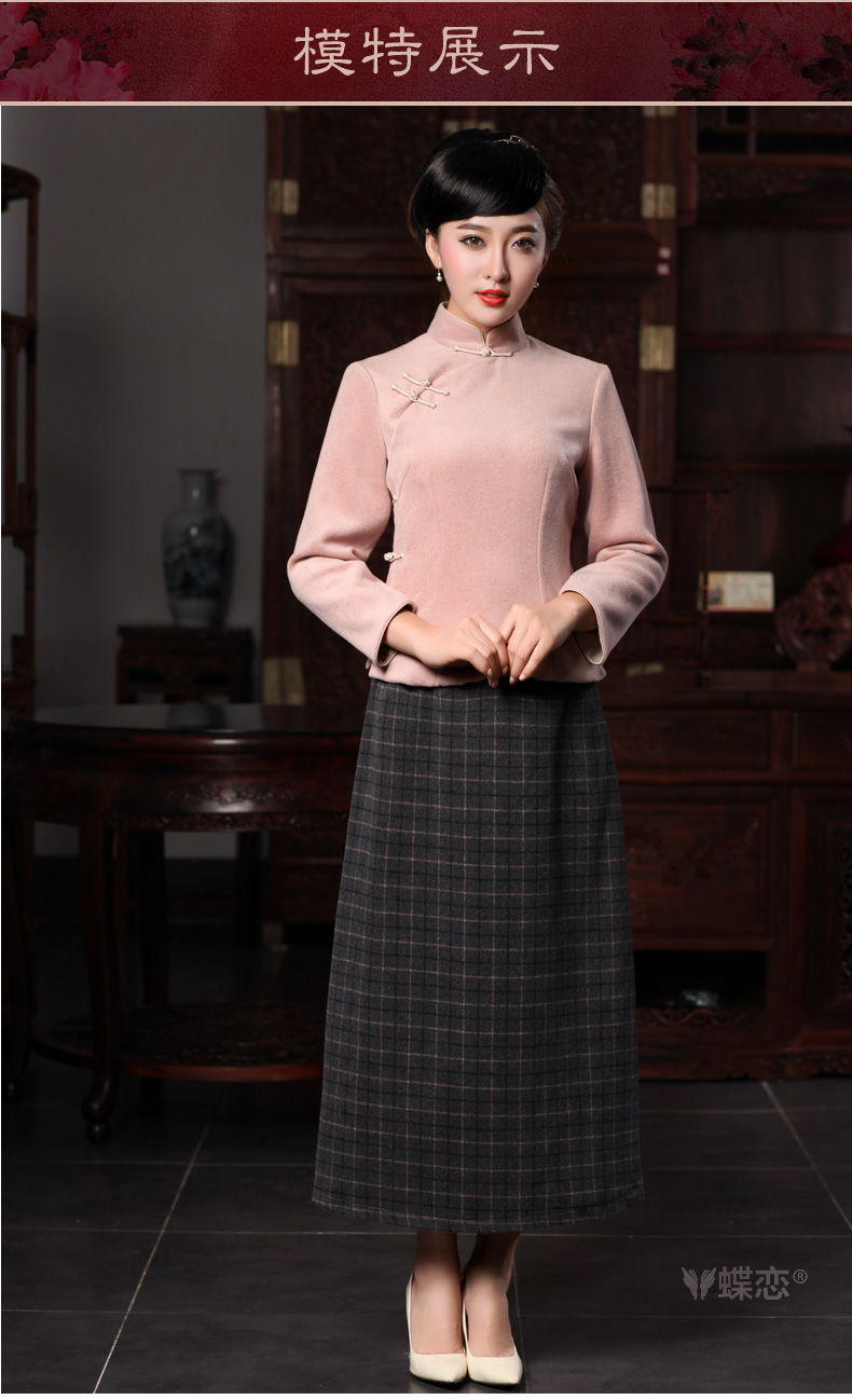 Butterfly Lovers 2015 Autumn new stylish improvement, Tang blouses wool? long-sleeved T-shirt 49138 Ms. qipao figure XL Photo, prices, brand platters! The elections are supplied in the national character of distribution, so action, buy now enjoy more preferential! As soon as possible.