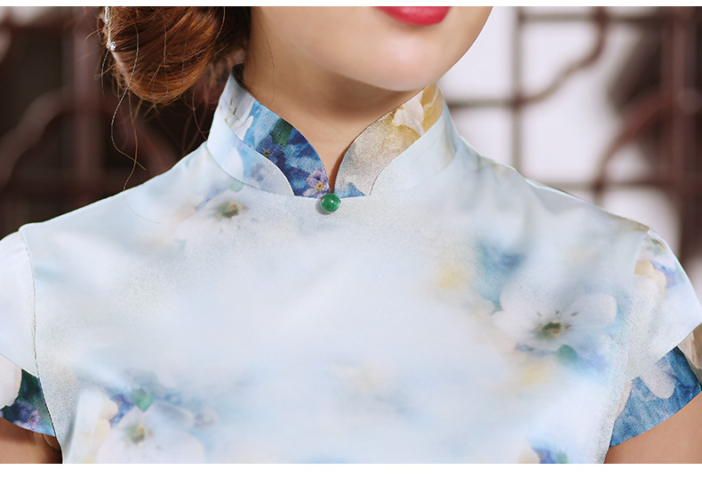 Butterfly Lovers 2015 new dresses cheongsam short summer stylish improved daily short-sleeved Silk Cheongsam figure XXL pictures, price, brand platters! Elections are good character, the national distribution, so why buy now enjoy more preferential! Health