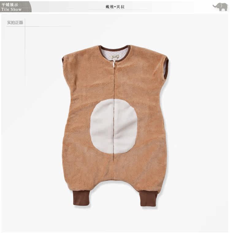 XUENI'ER Davebella spring hot soft coral fleece baby kick-proof/sleeping bags baby sleeping bag