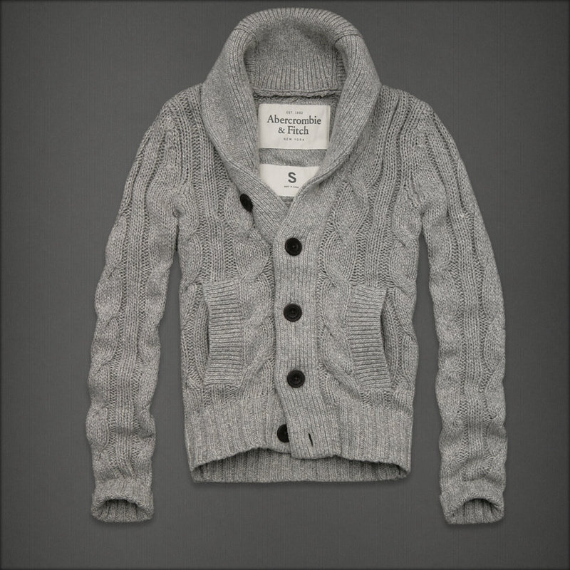 AF正品代购秋冬新款男装<em>翻领开衫</em>加厚<em>男毛衣</em>