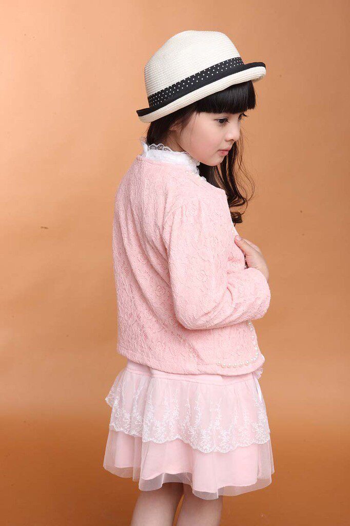 133 child Princess skirt lace suit baby spring jacket