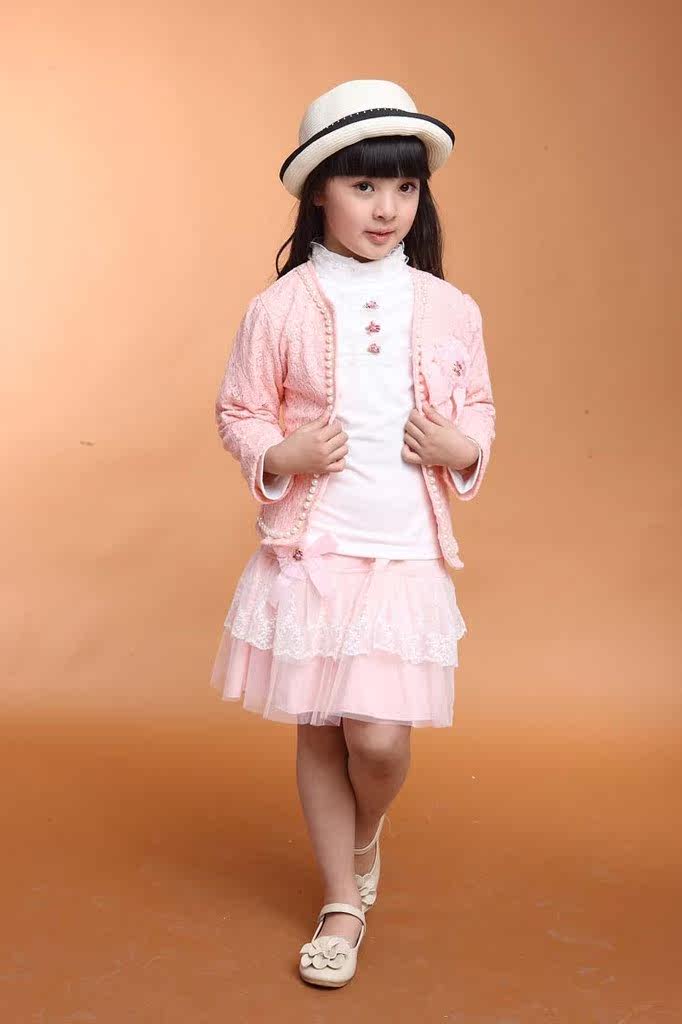 133 child Princess skirt lace suit baby spring jacket